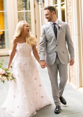 Kristin Chenoweth with her husband.